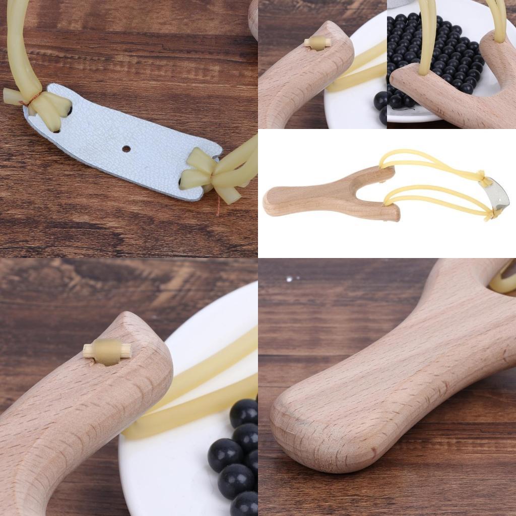 Speargun Rubber Band - Lastik Bantlı Doğal Ahşap Sapan Açık
