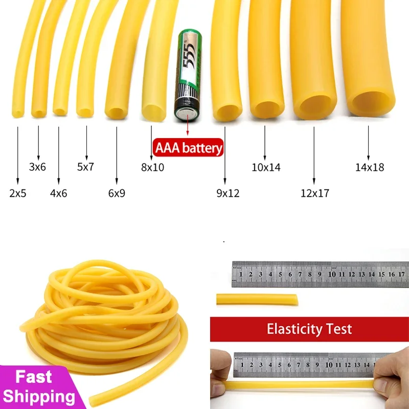 1 ~ 10 m Doğa Lateks Kauçuk Ho - Speargun Rubber Band incelemesi ve fiyatı